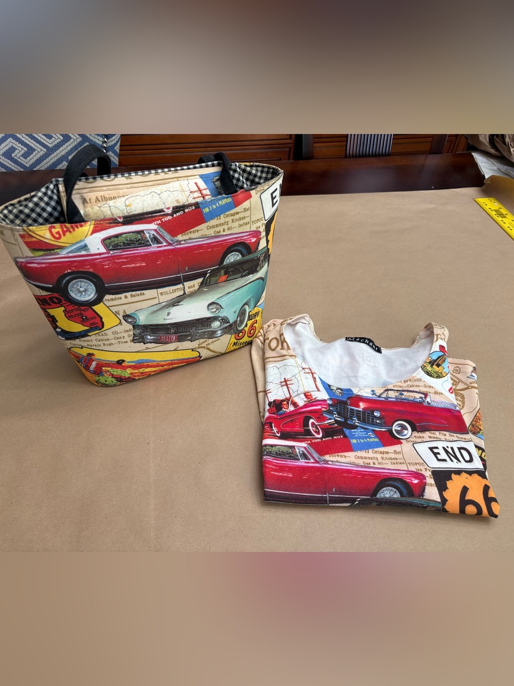 Route 66 bag and shirt